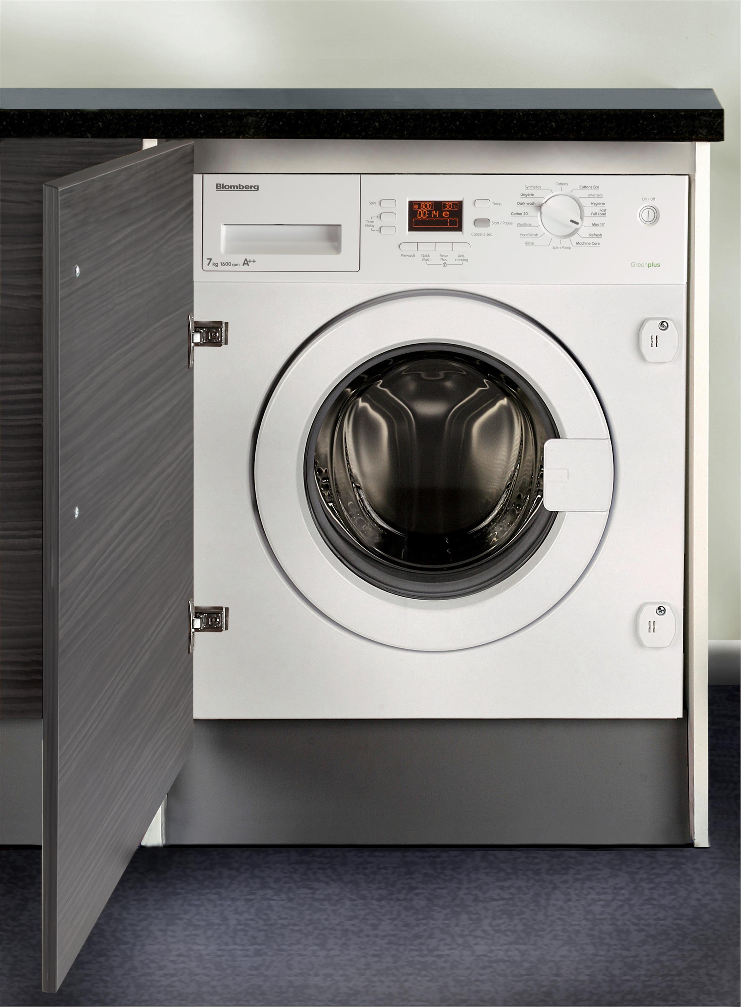 WMI7462W20 Integrated 8kg 1600rpm washing machine with A++ energy rating