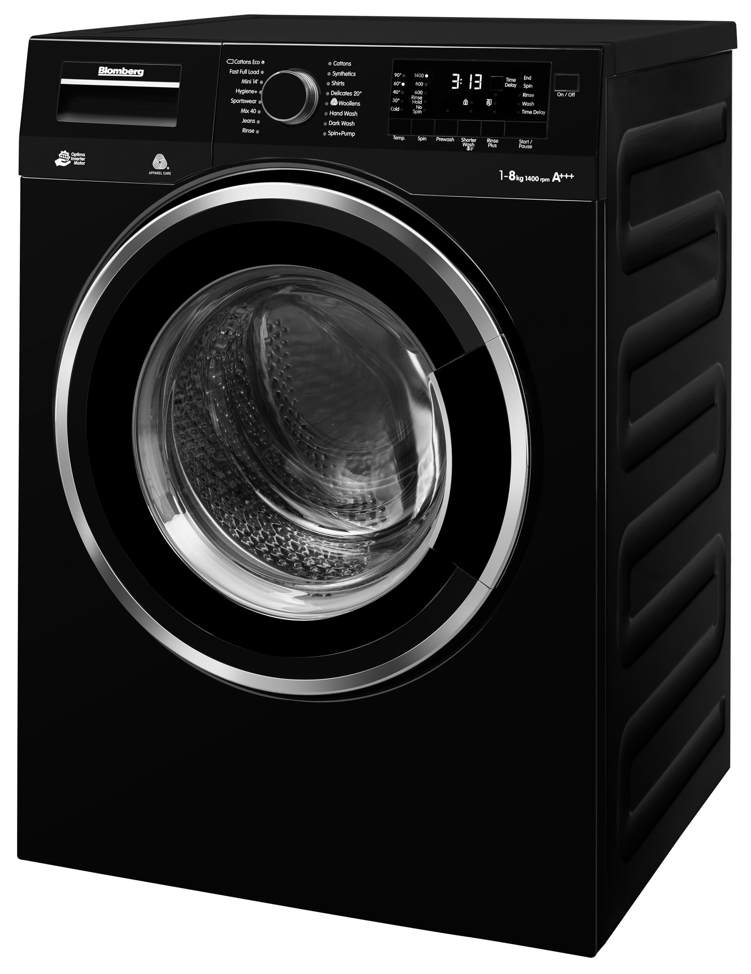 Blomberg WashingMachine LWF28442B Black AngledClosed 