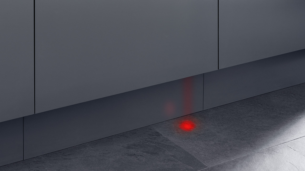 dishwasher led display on floor