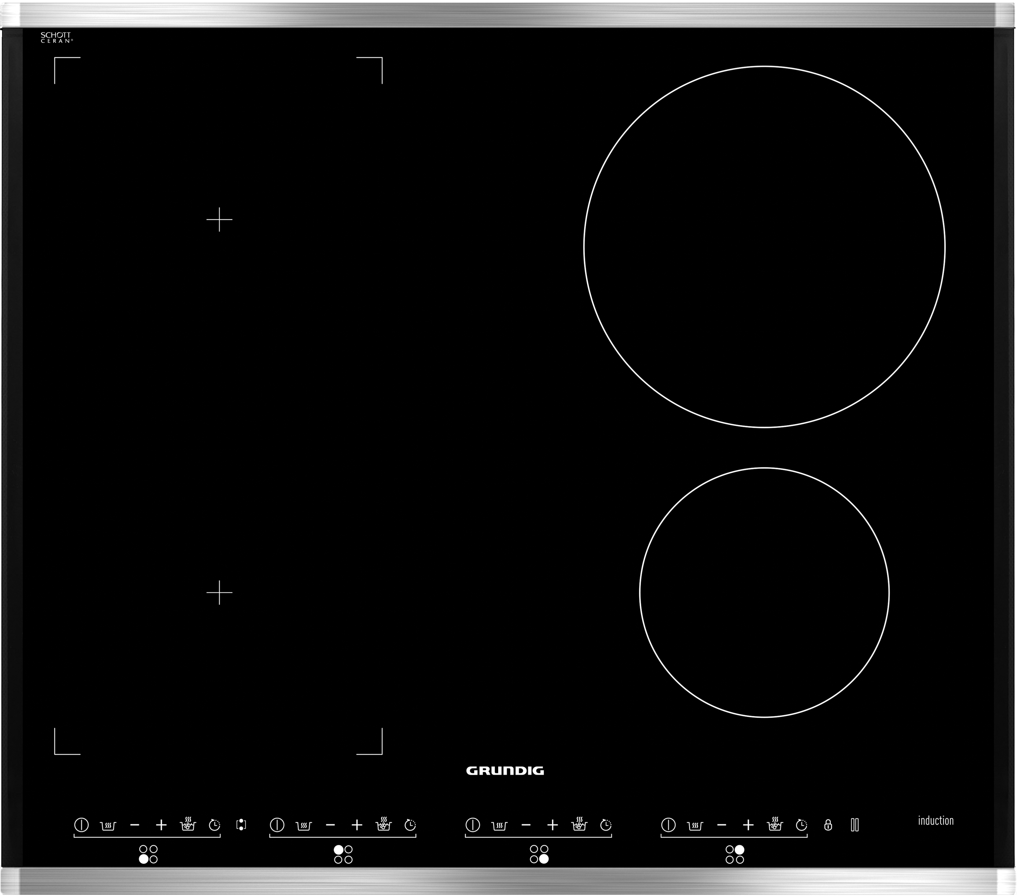 60cm wide Induction hob Direct GIEI627470H Grundig UK