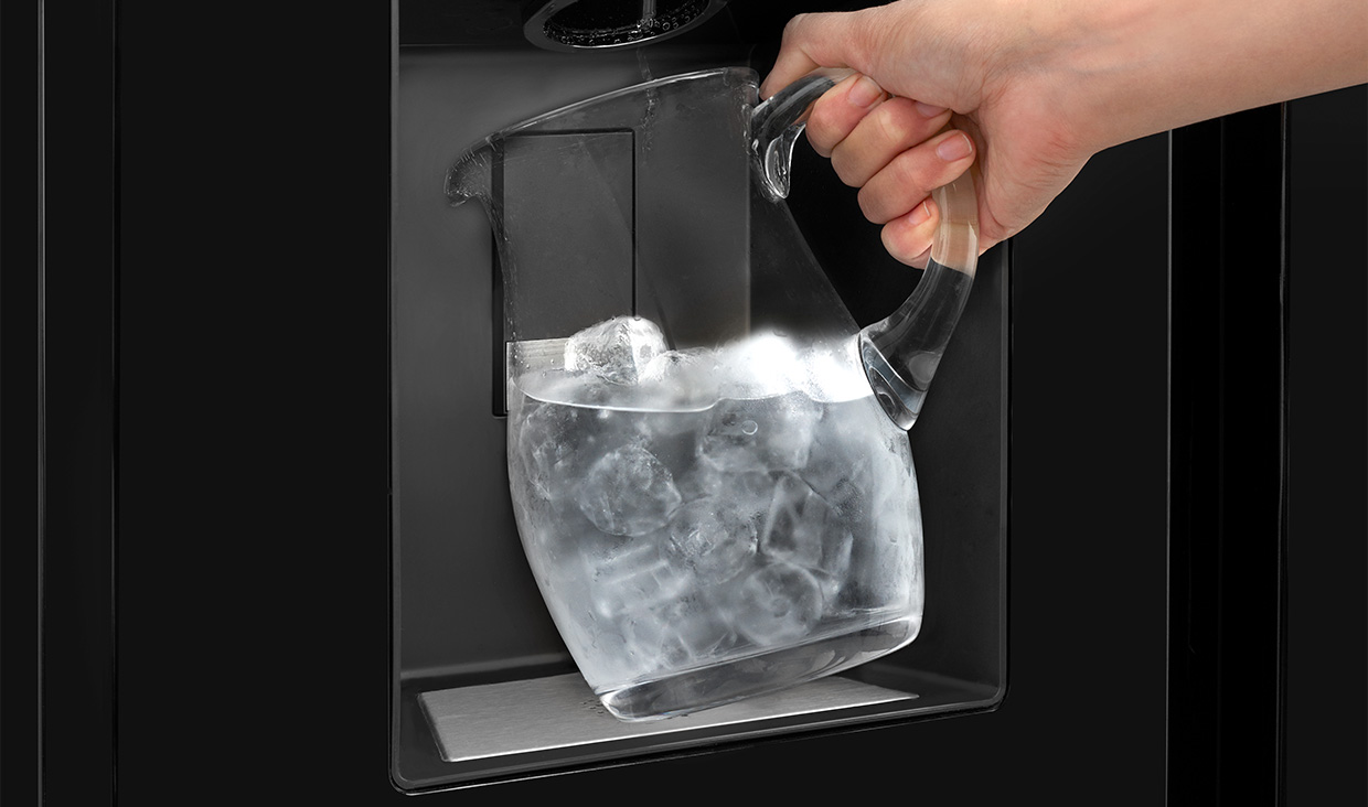 American Style Black Fridge Freezer With Minibar PAS241M Leisure